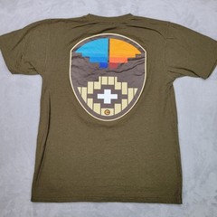 Calculated Clothing Shirt Mens Large Green Crew Evolve Trends Oakland Society