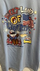 Buc-ees 4th of July Patriotic T-Shirt Land Of The Free SZ L