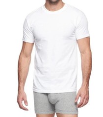 Hanes Premium Original Fit Crewneck T-shirts WHITE M Fresh IQ LAY FLAT 6pk