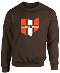 Deshaun Watson Cleveland Browns State Ohio CREW HOODED SWEATSHIRT