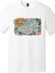 School’s Out Forever Retirement 2026 Funny Teacher Floral Gift T-Shirt