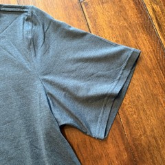 Quince Shirt Mens Medium Blue Stretch Tagless Crewneck Tee T-Shirt Recycled
