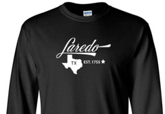 Laredo Texas T-Shirt State Long Sleeve Graphic Tees Unisex apparel Design