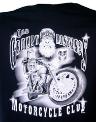 Old Grumpy Bastards Motorcycle Club T-Shirt Rebel Outlaw Biker Tee