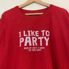 Vintage Party Take Naps Funny Quote Nap Red Tee Shirt