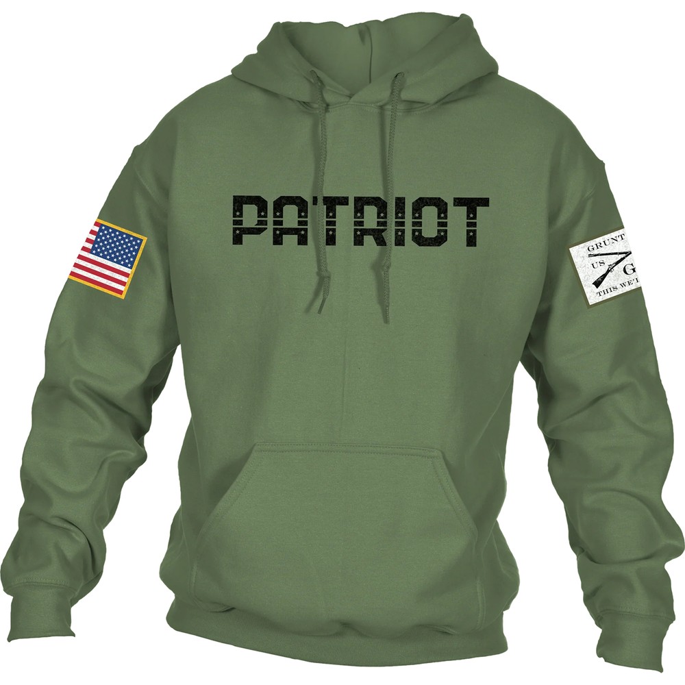 Grunt Style Patriot Pullover Hoodie – Military Green