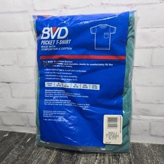 Size M – Men’s 90’s BVD Heavyweight T Shirt Pocket T-Shirt Vintage Sealed