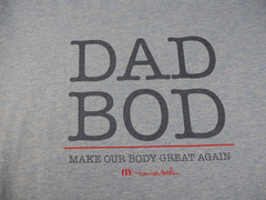 Travis Matthew DAD BOD MAKE OUR BODY GREAT AGAIN Blue Short Sleeve T Shirt Sz L
