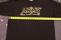 7.62 Designs Army Unleashed Eagle 2-sided Black Graphic T-shirt – Large – 2007
