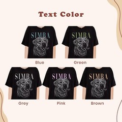 Personalized Dog Portrait Shirt Custom Pet Photo Sketch T-Shirt with Name
