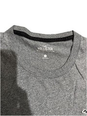 Hollister Must Have Collection Men’s Gray Cotton Crew Neck T-Shirt Size S