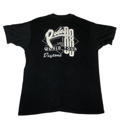Vintage 1988 All American Motor Cycle Rodeo Tour Daytona Black T-Shirt Size XL