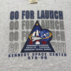 Vintage 90’s NASA Kennedy Space Center Go For Launch STS-96 Shuttle Shirt- Large
