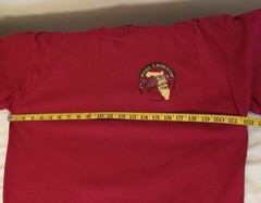 NWT Reel Legends L Men Tee Short Sleeve Shirt Red 100% Cotton Fishing Logo