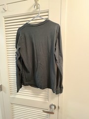Marc Anthony Men’s Medium Slim Fit Heathered Dark Gray Long Sleeve T Shirt