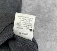 MEMBERS MARK Men XL Thermal Henley Shirt Long Sleeve Soft Wash Black Heather NWT