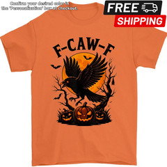 Black Crow F-Caw-F Shirt Black Bird Novelty T-Shirt Fcawf Funny Moon