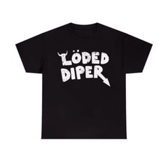 Loaded Diaper Unisex Heavy Cotton T Shirt Vintage Distressed Menswear Tee