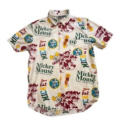 Disney Mickey Mouse The Original Retro Style Button-Up Shirt UNISEX Mens M / W L