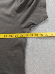 Karl Lagerfeld Men Shirt XXL Gray Crew Neck Short Sleeve Flat Front Outdoor Tee