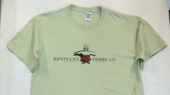 VTG 2005 KENTUCKY DERBY 131 T Shirt Green Churchill Downs Giacomo Tee Y2K Mens L