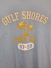 Gulf Shorts T-shirt Mens Size Large Graphic Front Palm Trees 🌴