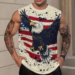 American Animal Graphic 3D Tank Top