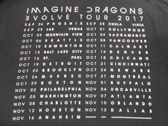 Imagine Dragons Shirt Mens Large Black Evolve Tour 2017 Band Concert Graphic Tee