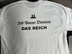 WWII WW2 German Eagle Das ELITE Division Military T shirt 2 sided tee