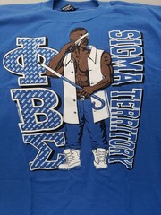 80’s 90’s Vintage Phi Beta Sigma Territory Blue Graphic Men’s T-Shirt XL