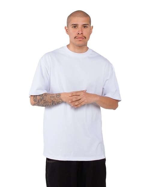 Shaka Wear Max Heavyweight Crew Plain Short Sleeves T-Shirts SHMHSS 3 PACK