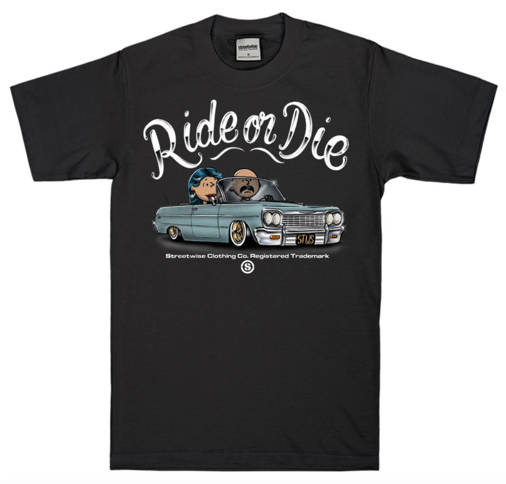 streetwise Ranfla Graphic T-Shirt Black & White M-5XL