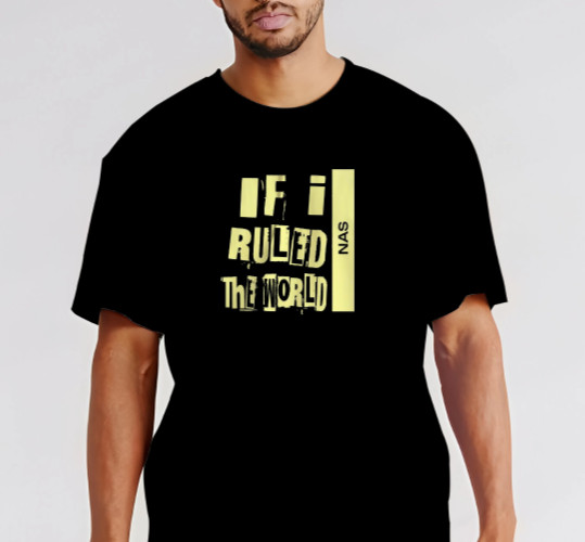 NAS MUSIC LYRIC – T-Shirt Size S-5XL