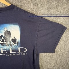 Vintage Creed Shirt Mens XL Navy 2002 Band Tee Music Weathered Concert Tour USA