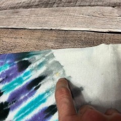 Crystal Shirt XL Tie Dye Vintage AOP Liquid Blue Gemstone Rainbow Test Print