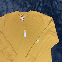 Carhartt Loose Fit Heavyweight Long-Sleeve Logo Sleeve Graphic, Size L TK0231-M