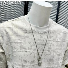 Men Distressed Tie-Dye Short Sleeve T-Shirt Textured Casual Summer Crewneck Tee