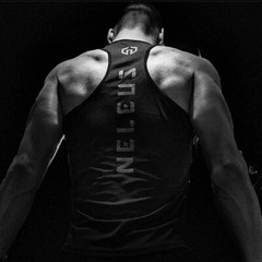 NELEUS ‘Dry Fit Logo Muscle’ Mesh Tank Top Men’s M Gym Workout Exercise Blk NEW!