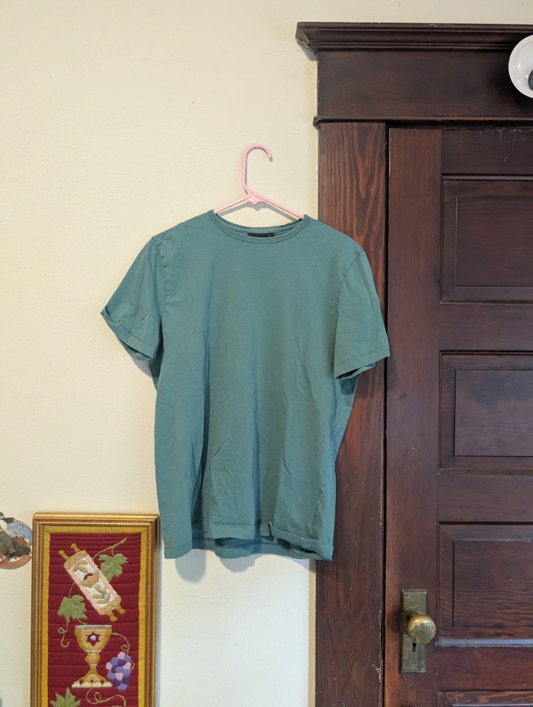 Richer Poorer 100% Organic Cotton Teal Tshirt Crew Neck Men’s Size Medium