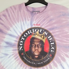 Brooklyn Mint Notorious BIG Shirt Mens 2XL XXL Purple Tie Dye Graphic Rap Tee