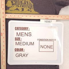 Billabong California Crew Neck Short Sleeve Graphic T Shirt Mens Size M Gray