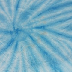Spiral Tie Dye T-shirt Adult 2XL Aqua Blue Soft Cotton Unique Hippie 70’s New