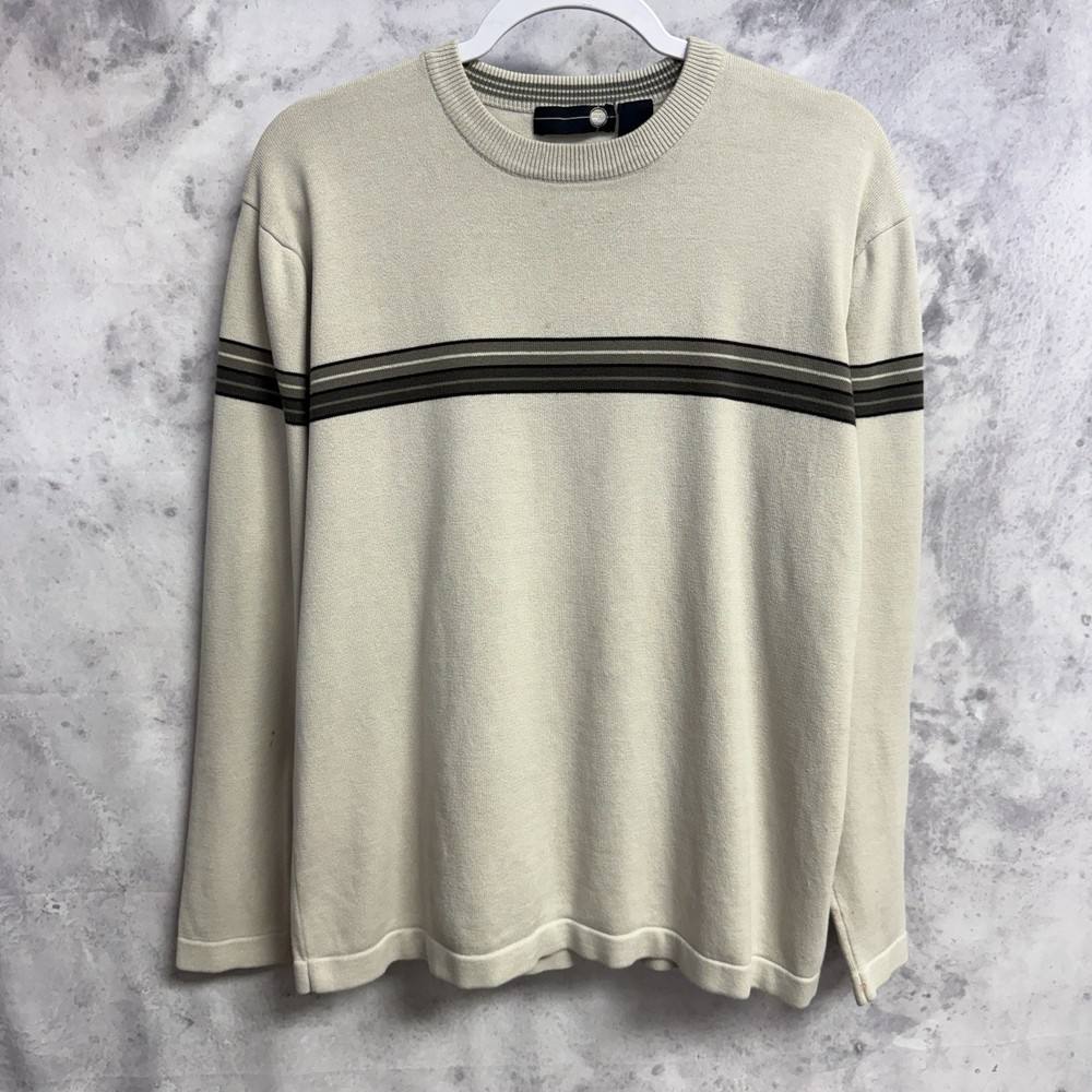 Vintage Skate Knit T Shirt Mens M Striped Long Sleeve Y2K Grunge Skateboarding