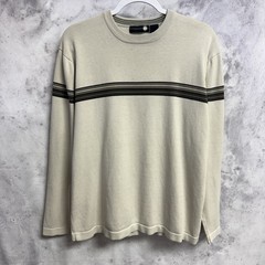 Vintage Skate Knit T Shirt Mens M Striped Long Sleeve Y2K Grunge Skateboarding