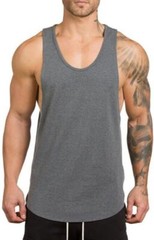 Men’s Gym Tank Top Sleeveless Muscle Shirt Workout Stringer Cut Off Bodybuilding