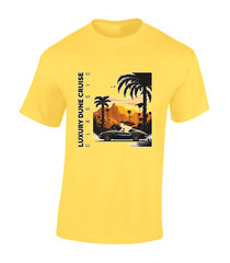 DUNE CRUISE MENS T SHIRT CLASSIC CAR RETRO CAR LOVER BEACH SUMMER HOLIDAY TOP