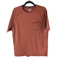 Dickies Mens Performance Cooling Tee Short Sleeve Crew Neck Orange M