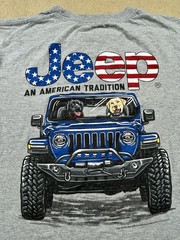 Jeep An American Tradition Jedco T Shirt With Labradors USA Size Large