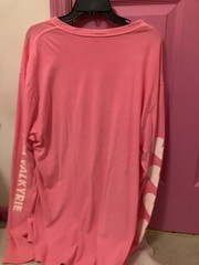 RWBY Pink & White Long Sleeve Crew Neck Graphic Knit T-Shirt Logo Anime