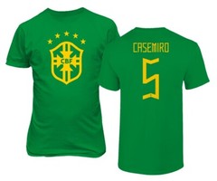 Brazil Soccer #5 Casemiro World Football Fans Adult and Youth T-Shirt